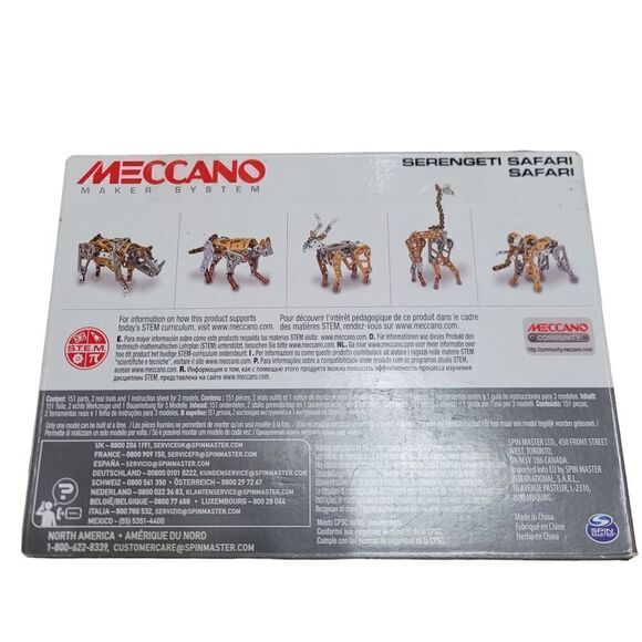 Meccano robotic build toy / serengeti safari - Picture 2 of 3